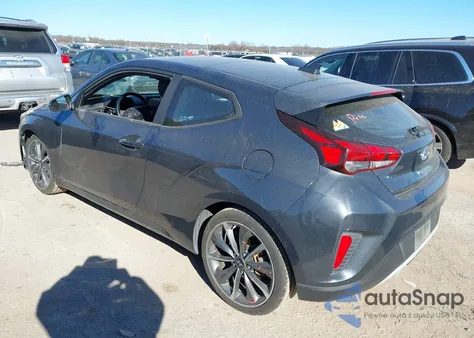 2019 Hyundai Veloster 2.0 Premium z USA, uszkodzony, nr VIN KMHTG6AF7KU019070